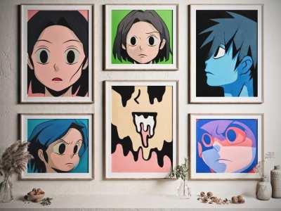 现代AOKIZY装饰画3D模型下载